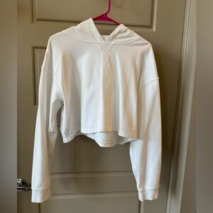 Lululemon cropped all yours hoodie -white